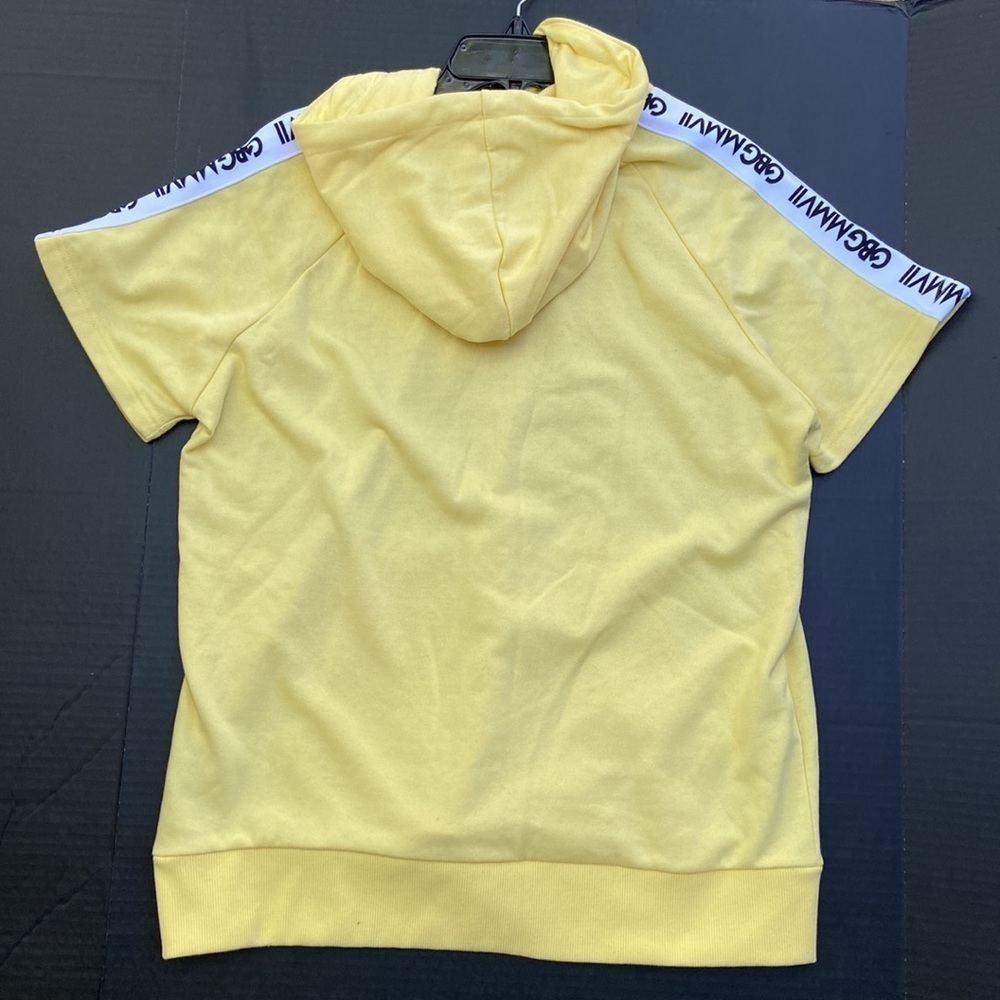 New G by GUESS Logo Tape-Trim Short Sleeve Hoodie - Picture 5 of 5